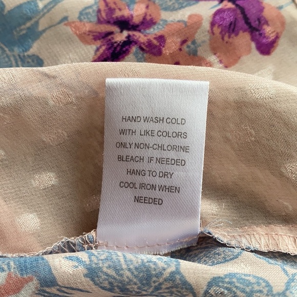 DR2 Daniel Rainn Floral Peplum Top Size Small - Picture 10 of 12